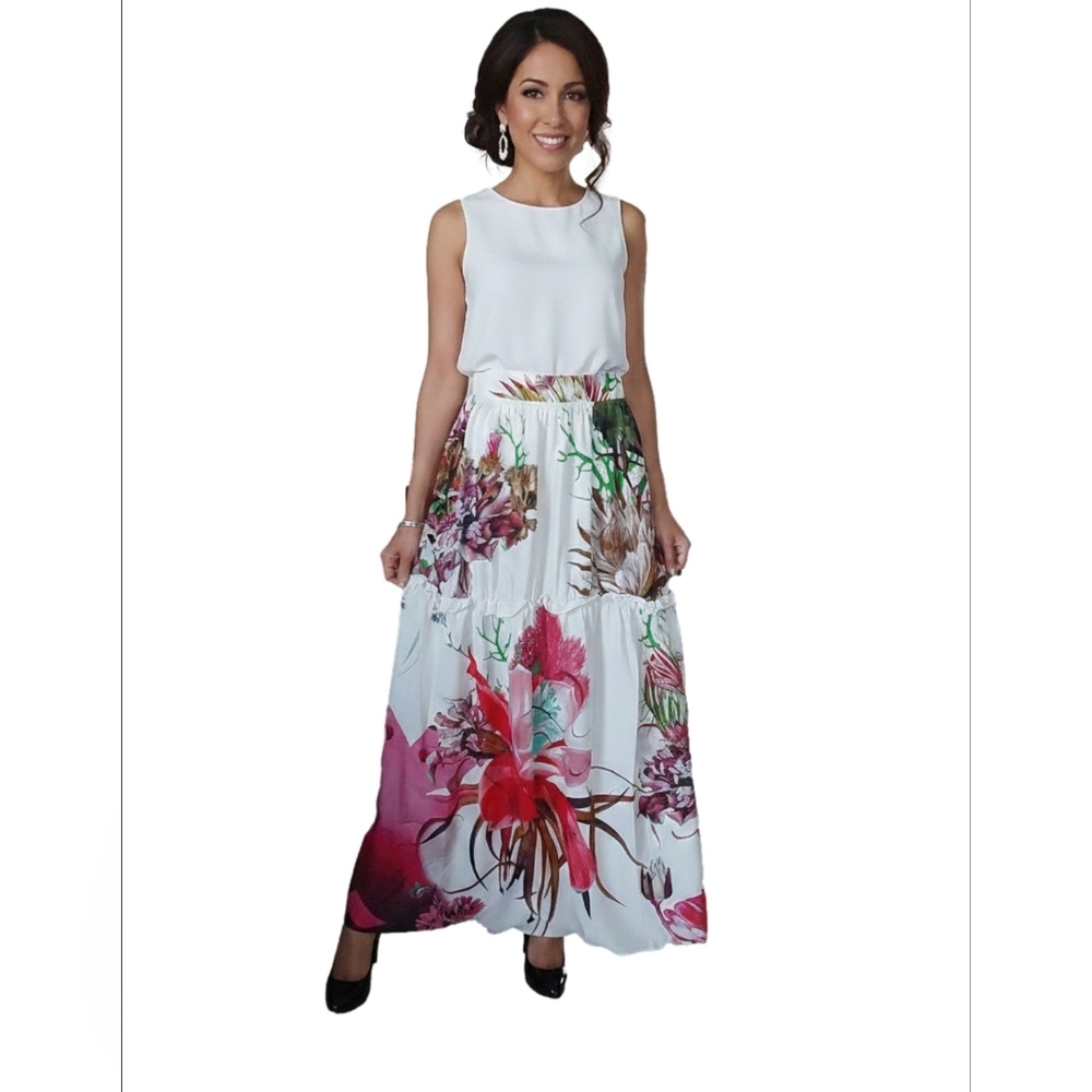 Roberto CAVALLI LUXURY SIGNATURE FLORAL SKIRT